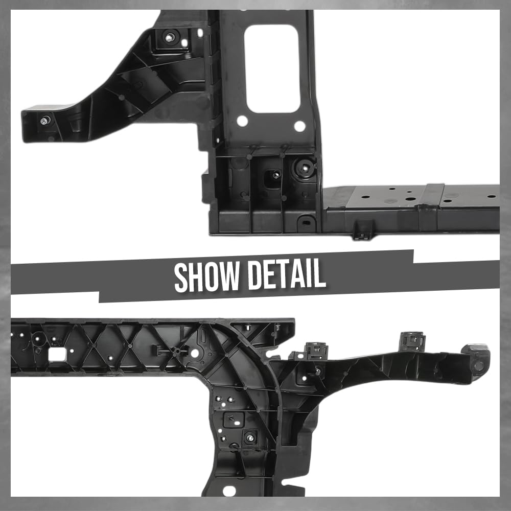 G-PLUS Radiator Support Core Compatible with Hyundai Palisade 2020-2022 64101S8000, HY1225214 Black