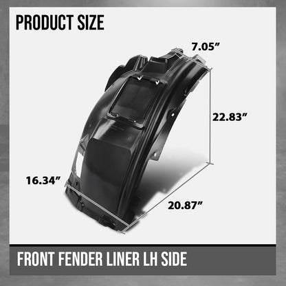 G-PLUS Front Fender Liner Compatible with BMW X4 (submodel: M40i, xDrive30i) / X3 sDrive30i 2019-2024 Fit BMW X3 (submodel: M40i, xDrive30i) 2018-2024 51717445681, BM1248159 Black