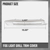 G-PLUS Pair Left Right Fog Light Grill Trim Cover Compatible with Benz X164 GL-Class 2008-2012 Fit GL350 Bluetec 4Matic 3.0L V6 - Diesel 2010-2012 1648847322, 1648847422 Silver