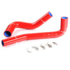 G-PLUS Silicone Radiator Coolant Hose Kit w/Clamps Compatible with Jeep Wrangler YJ/TJ 2.4L 4.2L 1987-2006 3-Ply Nylon Silicone 4.5mm Thickness Red 2 PCS