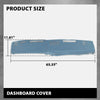 G-PLUS TPE Dashboard Dash Cover Panel W/Adhesive Compatible with 1981-1987 Chevy GMC Full Size Pickup/1981-1991 Chevy GMC SUV Dash Cover Bezel Parts 18601NTL(Light Blue)