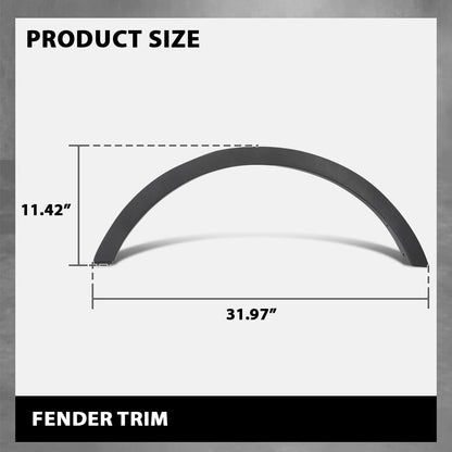 G-PLUS Rear Left Fender Trim, Compatible with Ford Escape SEL 2013/ Escape (submodel: S, SE, Titanium) 2013-2016, Driver Side, CJ5Z78290A61AA, FO1790116