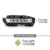 G-PLUS LED Fog Lights w/Wiring + Switch + Covers Set Compatible with Honda HRV HR-V Sport Utility 4-Door 2019-2022 71106T7AJ10,HO1038158,HO2603104 Black