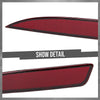 G-PLUS Rear Light Reflector Compatible with VW Scirocco 2009-2017 1K8945105B Red