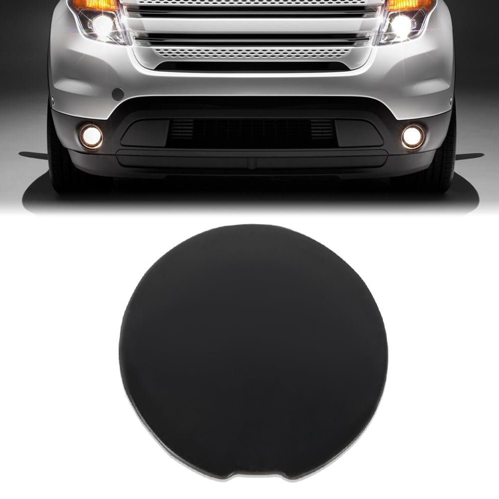 G-PLUS Front Bumper Tow Hook Cover Cap Compatible with Ford Explorer 2011-2015 Replacement BB5Z-17A900-APTM Black Bumper Impact Joint Cover Cap