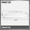 G-PLUS Headlight Lens Cover Compatible with BMW 5 Series E39 Facelift 2000-2003 Left & Right Pair Front Headlamp Lens Cover Clear