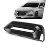 G-PLUS Front Bumper Fog Lamp Bezel Light Cover Left Driver Compatible with Honda Accord Sedan 2018-2020 Black