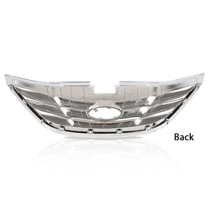 G-PLUS Front Grille Assembly, Compatible with Hyundai Sonata 2011 2012 2013 Chrome ABS Plastic Grill HY1200154, 863503S100