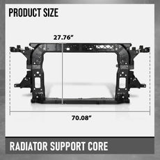 G-PLUS Radiator Support Core for Hyundai Palisade 2020-2022 Black Side View