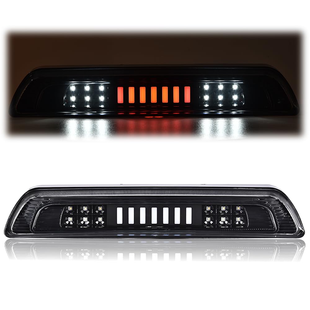 G-PLUS LED High Mount Stop Third 3rd Brake Light Compatible with Toyota Tundra 2007-2018 Rear Reverse Light 81570-0C050 White Lens Black Base(I-type)