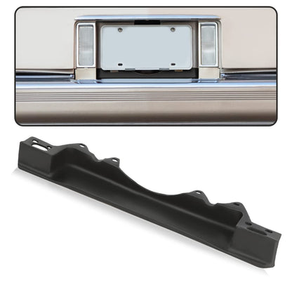 G-PLUS Rear Molded License Plate Filler Compatible with Cadillac Deville 1980-1992/Fit for Cadillac Fleetwood 1980-1992/Fit Cadillac Brougham 1980-1992 Black 1pc