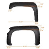 G-PLUS Pocket Rivet Textured Fender Flares 4 PCS Compatible with 2007-2013 Chevy Silverado 1500, Only Fit 5.8' Short Bed Crew Cab (Not Fit 07 Classic Models & GMC Sierra) Wheel Flares Protector Cover