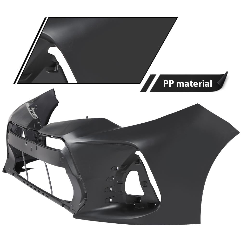 G-PLUS Primered Front Bumper Cover Fascia Compatible with Toyota Corolla Sedan 4-Door SE & XSE Models Only 2017 2018 2019, TO1000424, 191275425794