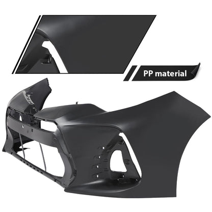 G-PLUS Primered Front Bumper Cover Fascia Compatible with Toyota Corolla Sedan 4-Door SE & XSE Models Only 2017 2018 2019, TO1000424, 191275425794