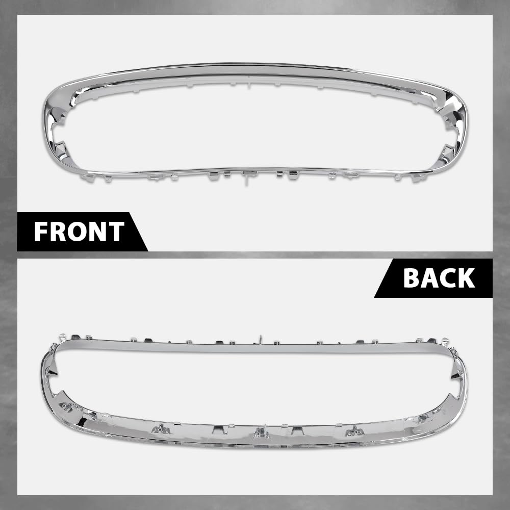 G-PLUS Front Bumper Grille Surround Molding Compatible with Jaguar F-Type 2014 2015 2016 2017 T2R5053, T2R3563