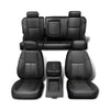 G-PLUS Seat Cover Compatible with Chevy Silverado/GMC Sierra 1500 2500HD 3500HD 2007 2008 2009 2010 2011 2012 2013 Black