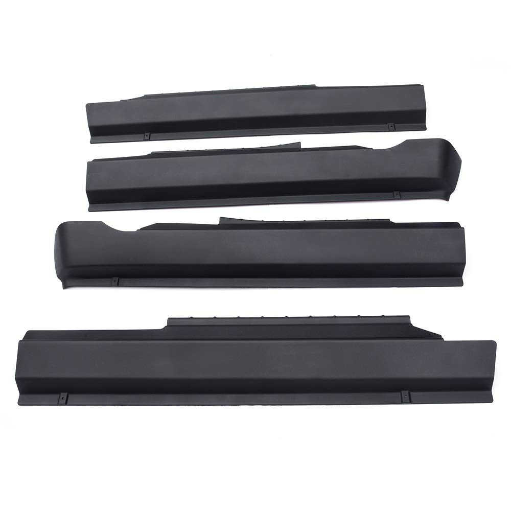 G-PLUS Rocker Panel Guard Sill Trim Compatible with 2009-2018 Dodge Ram Crew Cab,Rocker Panel Protector Guard Cover Trim Matte Black Textured Finish 14064