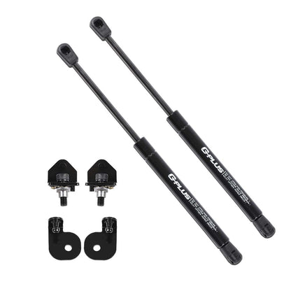 G-PLUS Racing Hood Lift Strut Damper Shock Set Complete Kit Black Compatible with Ford Mustang 15-21