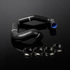 G-PLUS Silicone Radiator Coolant Hose Kit Clamps Fit Compatible With Chevy Small Block 150/210 V8 1955-1957 1956 Black 2PCS