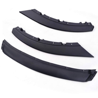 G-PLUS Front Lip Splitter Kit Compatible with 2013-14 Ford Mustang(Not Fit GT500 & Shelby), Car Carbon Lip Splitter Chin Spoiler Body Kit,Black