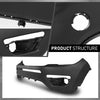 G-PLUS Front Upper Bumper Cover Compatible with Jeep Compass 2017 2018 2019 2020 2021, Fit Models Without Upland Appearance Package, 68351154AA, CH1014124, Black