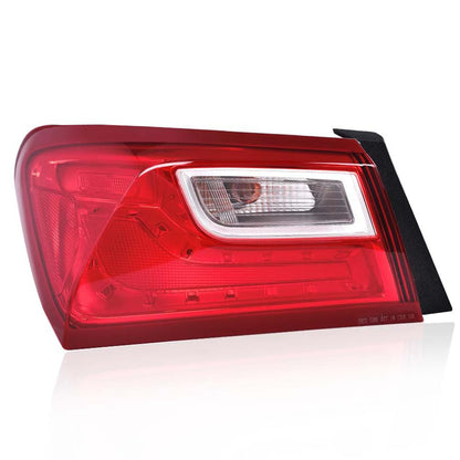 G-PLUS Rear Outer Left Tail Light Assembly Compatible with Chevy Malibu XL 2016 2017 2018 2019 2020 2021 2022 Rear Brake Lamp Luces Traseras, 84132377, Red Lens
