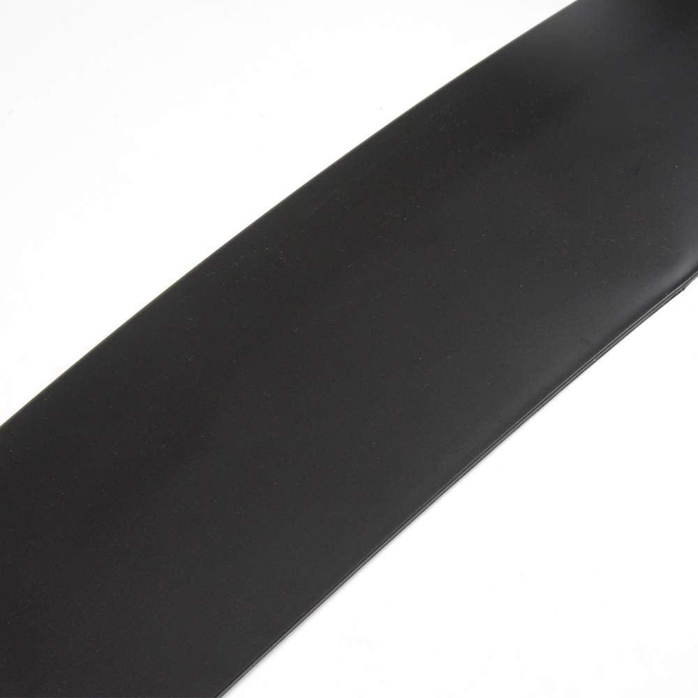 Universal Fit CS Style PP Front Bumper Add on Lip Flat Splitter Plate Under Panel Unpainted Black Spoiler Splitter Valance Chin Bodykit - 67" L x 22" D