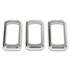 G-PLUS 3PCS Chrome Rocker Switch Trims Compatible with Many Freightliners & Some Peterbilt & Kenworths Using Rocker Switches Three Pack of Switch Trim Rocker Plain Snap Mount Plastic