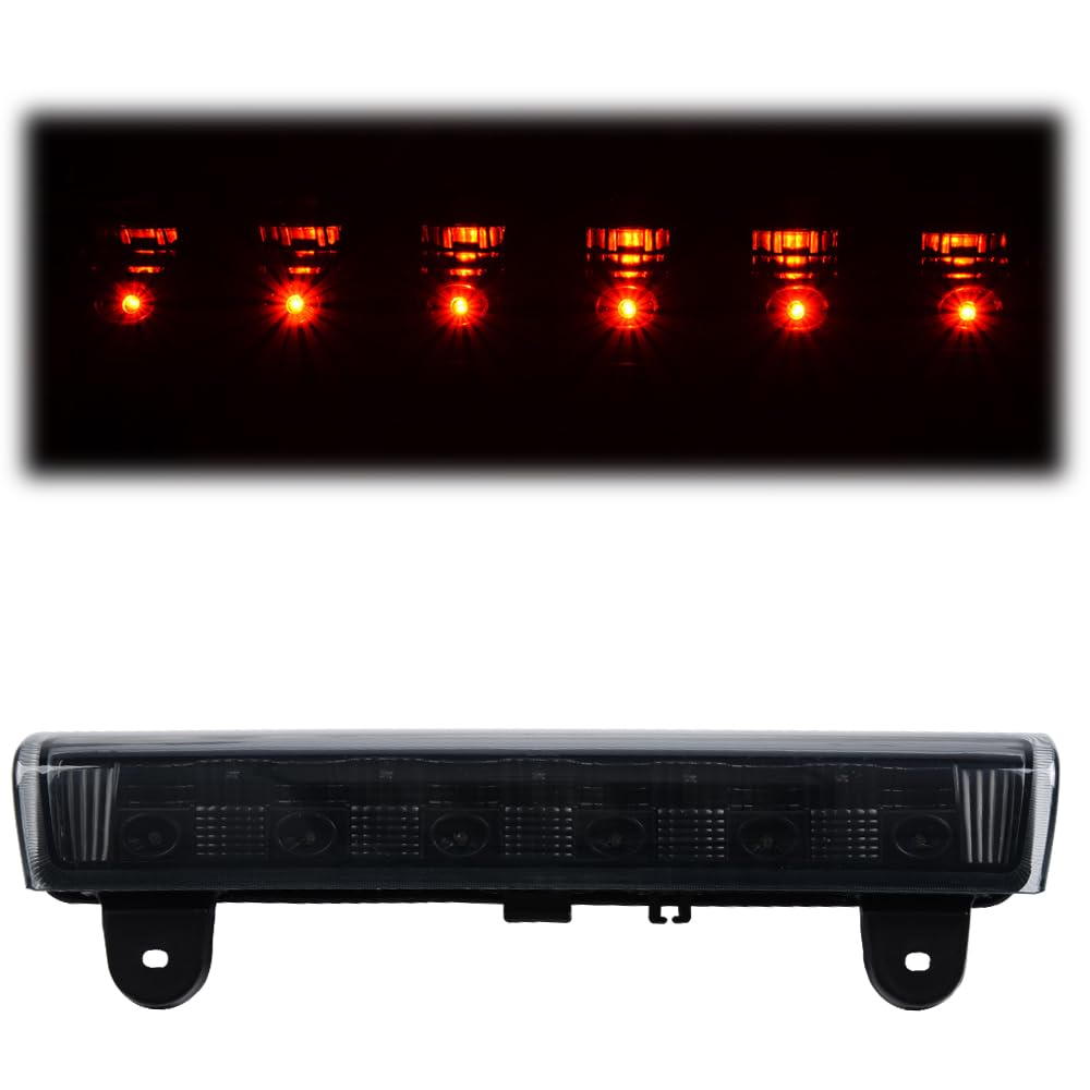 G-PLUS LED Third Brake Cargo Light Compatible With 2000-06 Chevy Suburban Tahoe GMC Yukon(ONLY For Liftgate Rear Doors),3RD Stop Tail Lamps (LED Black Housing Smoky Lens)