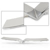 G-PLUS Front Upper Grille Trim Bright Chrome Compatible with Tesla Model X 2016-2020 1047022-00-D, 104702200D Silver ABS