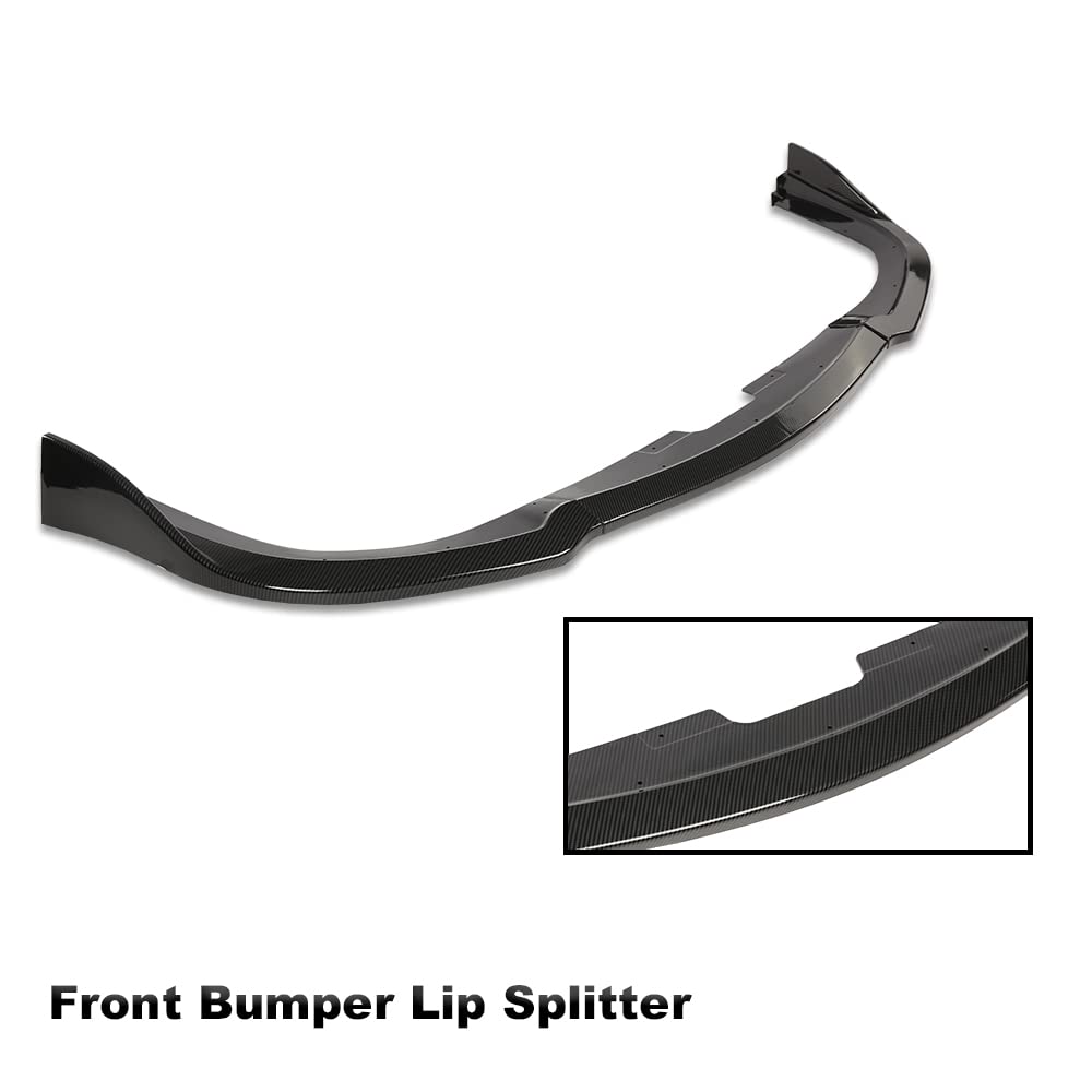 G-PLUS Front Bumper Lip Spoiler Splitter Compatible with 2006-2007 Subaru Impreza WRX STI All Models CS2 Style PP Black Unpainted Front Bumper Lip Dam Chin Splitter Protector
