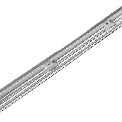 G-PLUS Chrome Door Sill Plates 2pcs Compatible with Chevy GMC Truck C10 C20 1967-1972 Car Door Sill Protector Step Scuff Plate w/Hardware Car Door Sill Steps Covers Scratch Pad