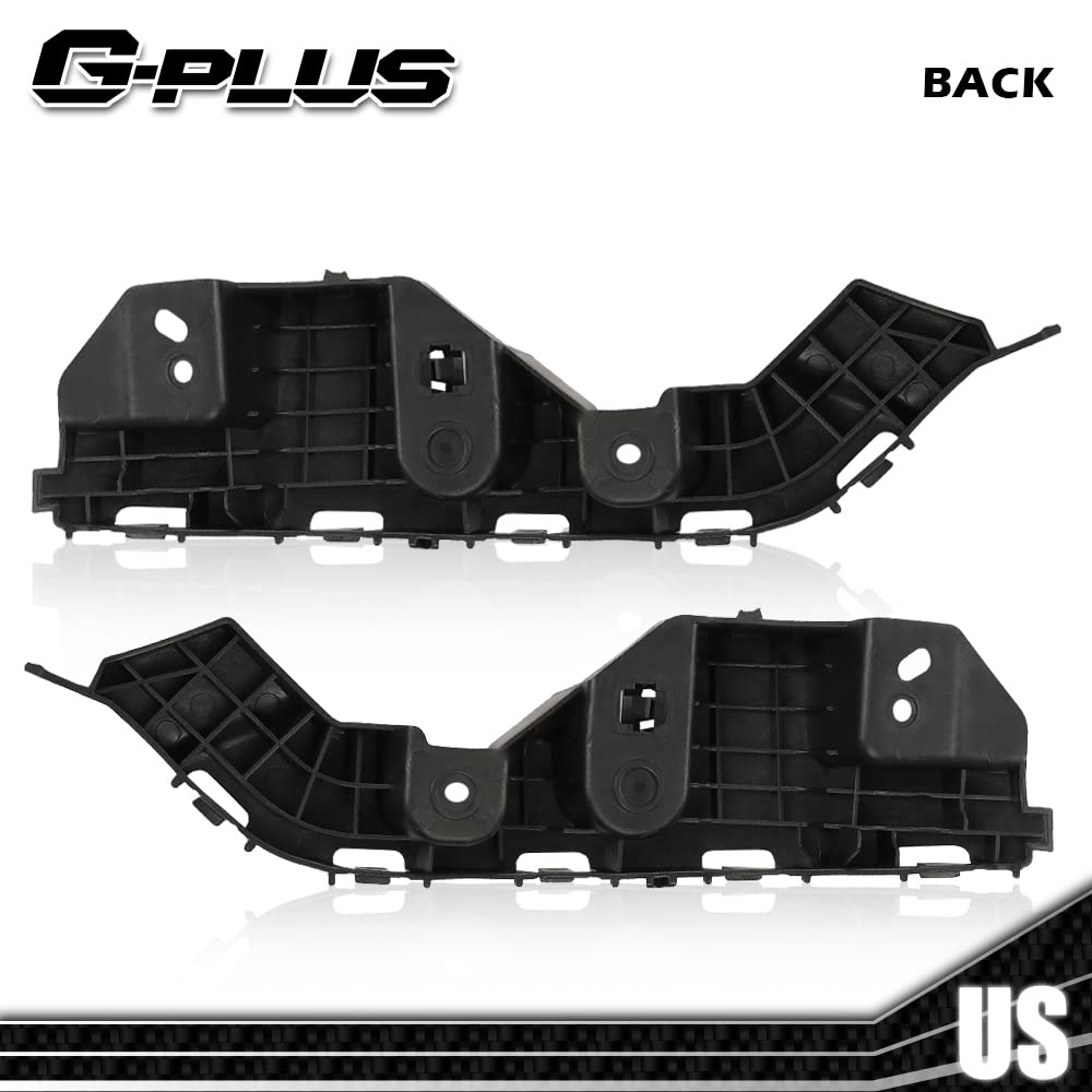 G-PLUS Bumper Bracket Retainer Front Pair Support Compatible with Chevy Trax Black 2015 2016 Driver & Passenger Side Bumper Bracket