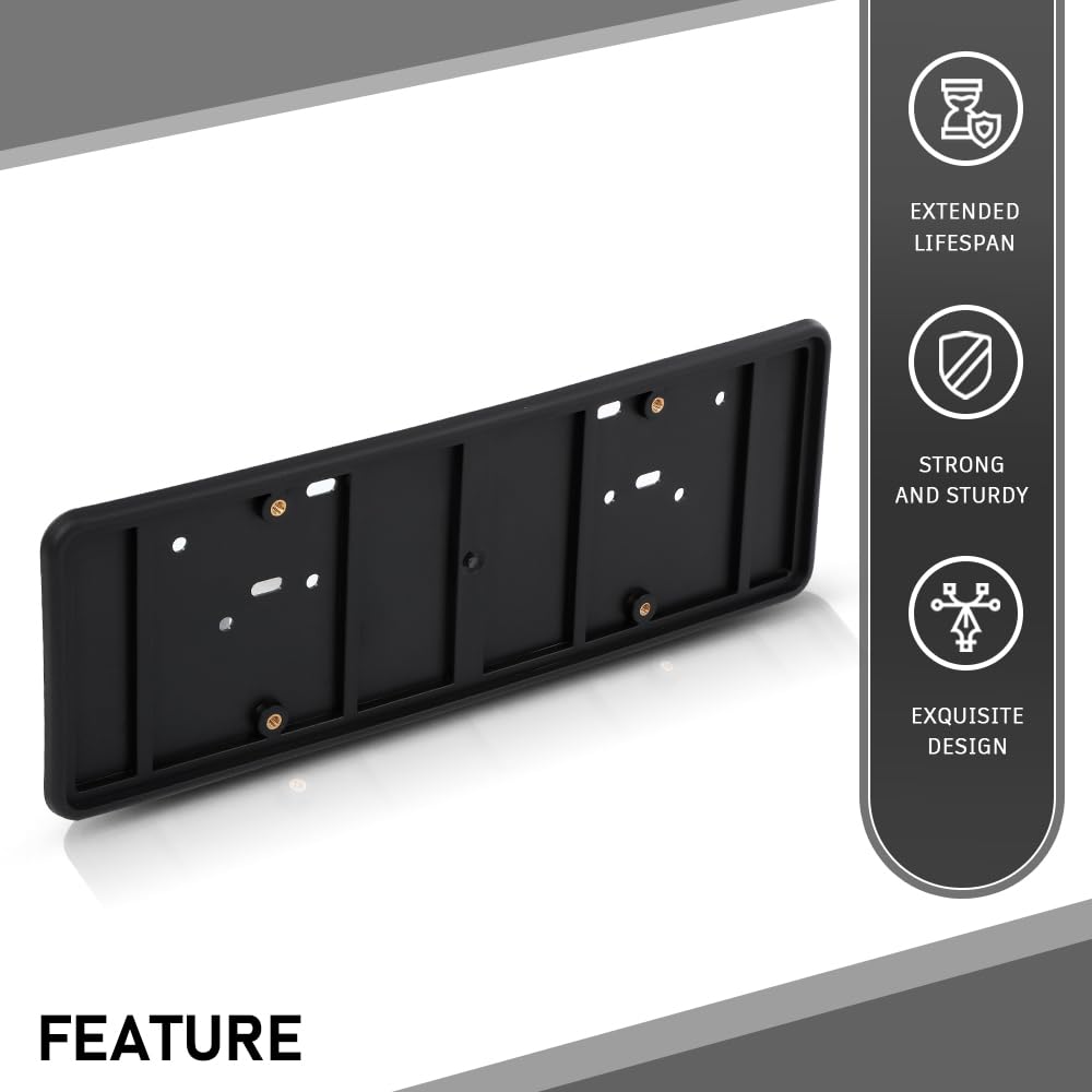G-PLUS Bumper License Plate Bracket Compatible with Dodge Jeep Chrysler 2013-2021 68213436AC Black