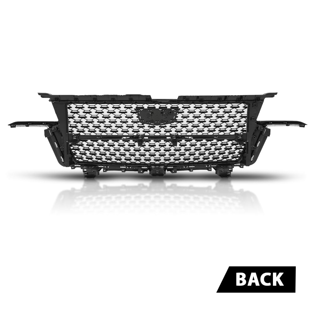 G-PLUS Bumper Grille Front Compatible with Cadillac Escalade 2021-2023 84699839 Chrome Black Plastic