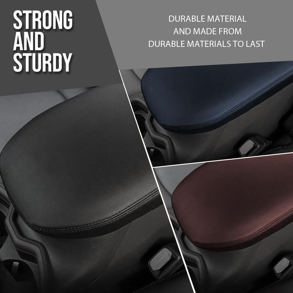 G-PLUS Center Console Armrest Cover Compatible with Toyota RAV4 2019-2023 Black