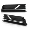 G-PLUS Bumper Lower Fog Light Cover Right and Left Side Compatible with Volkswagen Passat 2016-2019 561854661LRYP, 561854662GRYP, VW1038145, VW1039145
