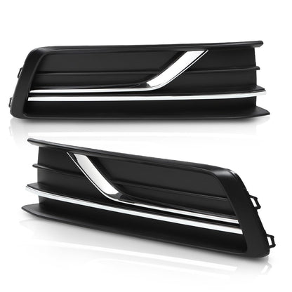 G-PLUS Bumper Lower Fog Light Cover Right and Left Side Compatible with Volkswagen Passat 2016-2019 561854661LRYP, 561854662GRYP, VW1038145, VW1039145