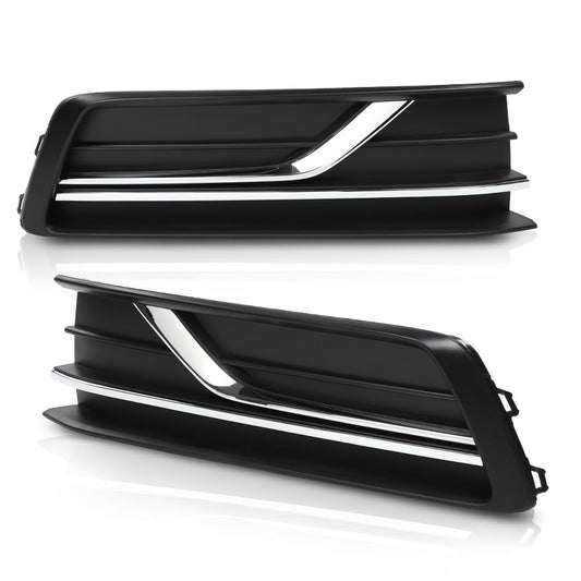 G-PLUS Bumper Lower Fog Light Cover Right and Left Side Compatible with Volkswagen Passat 2016-2019 561854661LRYP, 561854662GRYP, VW1038145, VW1039145