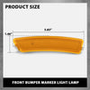 G-PLUS Pair Front Bumper Reflector Side Marker Light Lamp, Compatible with Lincoln MKZ 2013-2016, LH Driver & RH Passenger 2PCS, DP5Z13A565F, DP5Z13A565E, FO1084100C, FO1085100C