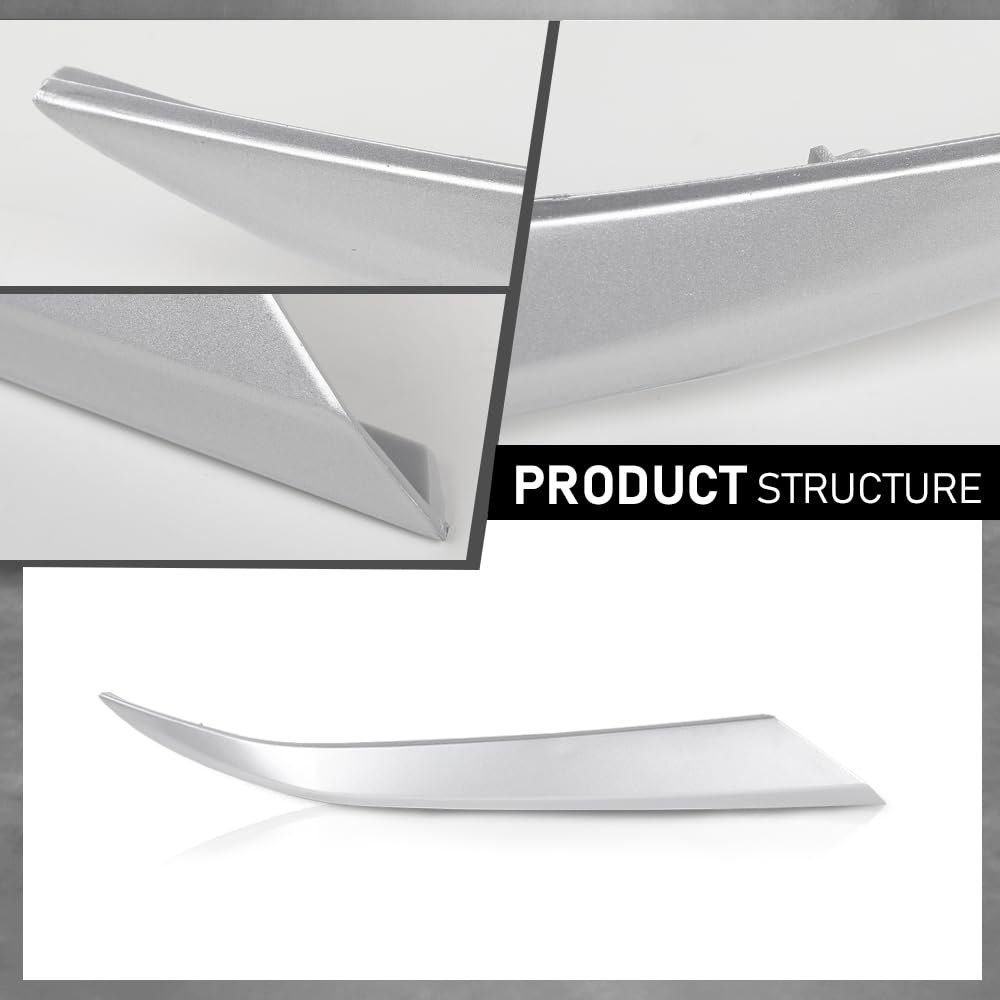 G-PLUS Front Bumper Trims Compatible with Hyundai Santa Fe SEL Plus 2019,Fit Hyundai Santa Fe (submodel: Essential, Limited, Luxury, Preferred, Preferred Turbo, SE, SEL, Ultimate) 2019-2020 Chrome