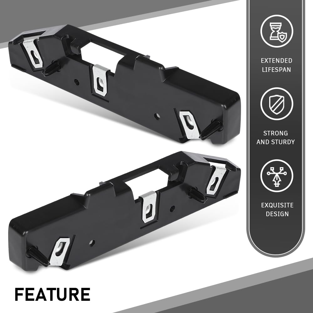 G-PLUS Pair Front Bumper Face Bar Brackets Retainer Mounting Braces Set, Compatible with Ford Edge (submodel: SE, SEL, Sport, Titanium) 2015-2018, LH Driver & RH Passenger 2PCS, FT4Z17C947A, FO1033108