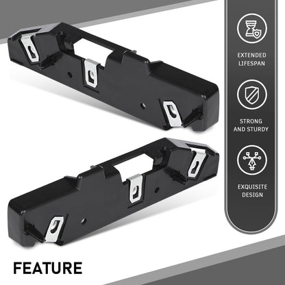 G-PLUS Pair Front Bumper Face Bar Brackets Retainer Mounting Braces Set, Compatible with Ford Edge (submodel: SE, SEL, Sport, Titanium) 2015-2018, LH Driver & RH Passenger 2PCS, FT4Z17C947A, FO1033108