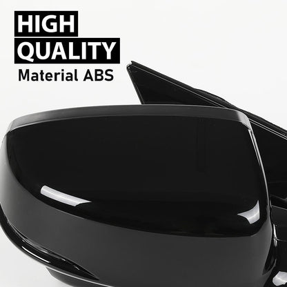 G-PLUS Power Heated Mirror w/Turn Signal Lane Assist Camera Right Passenger Side Compatible with Honda Accord Sedan 2013-2015 76200T2GA41ZC HO1321275 Glossy Black