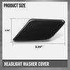 G-PLUS Left Right Headlight Washer Cover Pair Compatible with Volvo S40 V50 2008-2012 39886377, 39886397 Glossy Black
