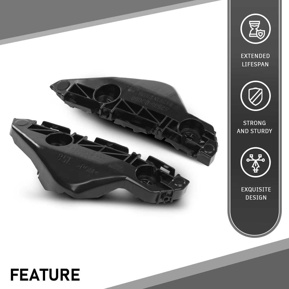 G-PLUS Front Bumper Retainer Bracket Set Compatible with Toyota Yaris Base 2007-2012,Compatible with Toyota Yaris S 2007-2009 5253552131