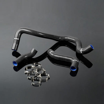 G-PLUS Silicone Radiator Coolant Hose Kit Clamps Compatible With MK4 /Bora A3 1.8T 20VT S Black