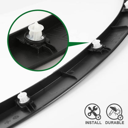 G-PLUS Front Right Passenger Side Fender Flares Compatible with Tesla Model Y MY 2020 2021 2022 2023 2024 149416400B, 149418800B Wheel Opening Molding Arch Trim Black