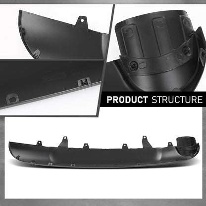 G-PLUS Rear Lower Bumper Valance Compatible with Toyota RAV4 Adventure/Platinum 2017-2018,Fit Toyota RAV4 (submodel: LE, Limited, SE, XLE) 2016-2018 524530R010, TO1195107 Black