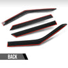 G-PLUS Outside Low Profile Rain Guards 4PCS Compatible with Ford Explorer 2020-2025 Out-Channel Window Vent Wind Deflectors Visors Shades Smoke